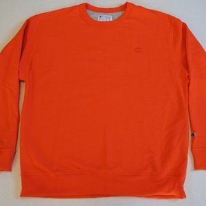 NWT Men's Champion Orange on Orange Crewneck XL